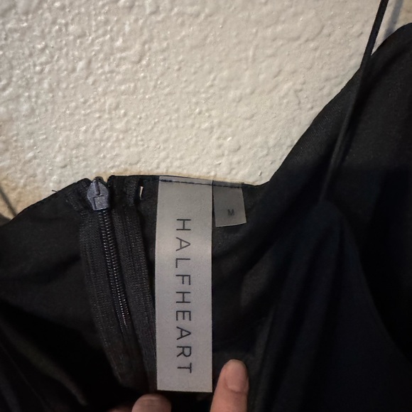 Halfheart Slit Black Strapy Dress size Medium - Picture 4 of 4